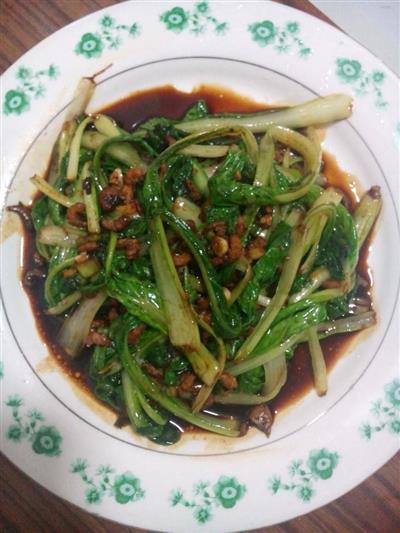 小白菜炒虾米