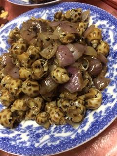 黑胡椒炒花螺