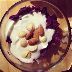 坚果紫薯酸奶泥