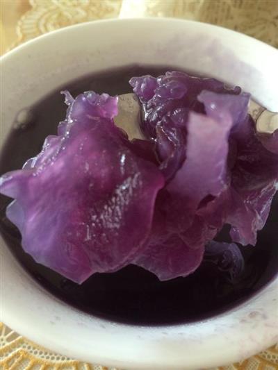 紫薯冰糖银耳汤