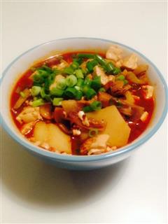 自创菜-川味郫县豆瓣-嫩豆腐猪肉汤