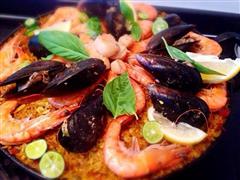 西班牙海鲜饭 seafood paella