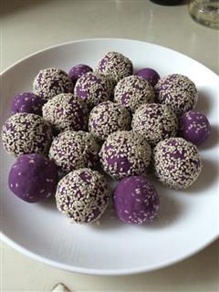 果酱紫薯球