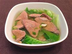 白菜猪肝汤