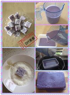 冰爽紫薯凉糕