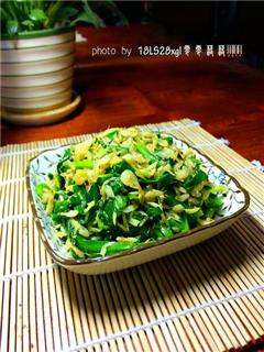 养生菜-虾皮韭菜