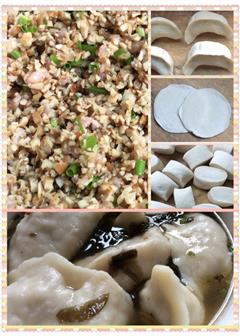 豆腐干、茭白、瘦肉-大饺子