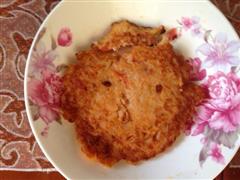 西红柿鸡蛋米饭饼