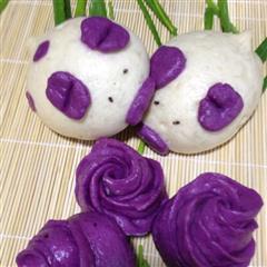 小猪馒头和紫薯玫瑰