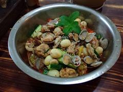 干锅泡椒蛤蜊牛蛙煲