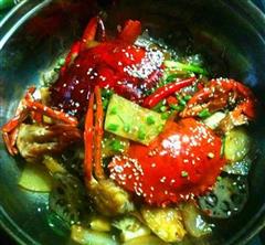 干锅香辣蟹的热量