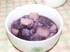 紫薯银耳雪梨汤