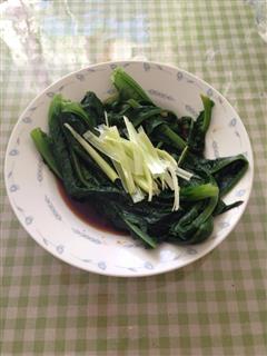 豆豉淋鱼油麦菜