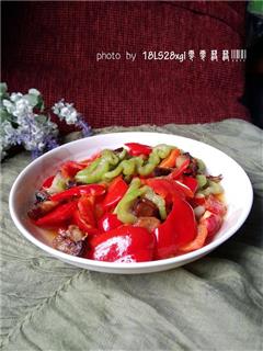 红肥绿瘦-甜椒丝瓜
