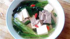 菠菜豆腐猪肝汤