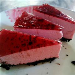 免烤蓝莓紫薯冻芝士蛋糕