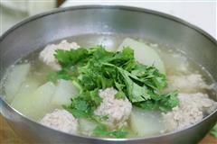天津家常菜-猪肉冬瓜丸子汤