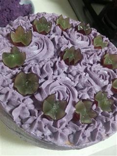 紫薯裱花蛋糕的热量