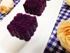 椰香紫薯糕