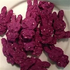 紫薯燕麦米菲小饼