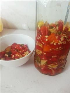 腌制红辣椒片