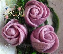 紫薯玫瑰花卷的热量