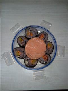 紫米紫菜包饭