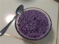 椰奶紫薯西米露