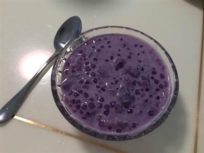 椰奶紫薯西米露