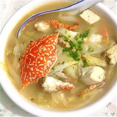 螃蟹白菜炖豆腐的热量