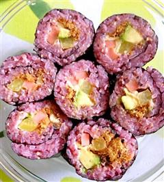 牛油果紫米寿司卷