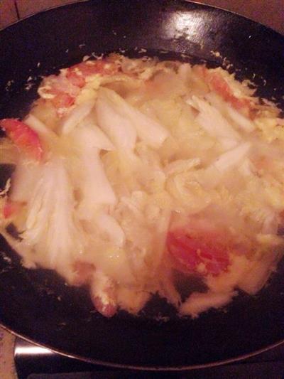 减肥西红柿鸡蛋白菜汤