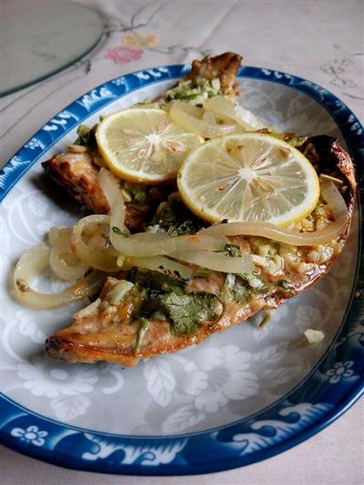 希腊爱琴海风烤鱼