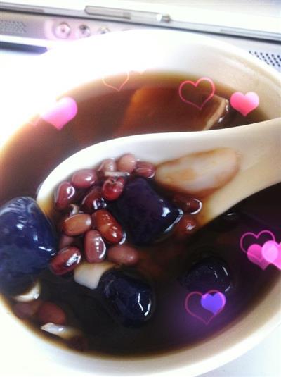 红豆百合紫薯芋圆