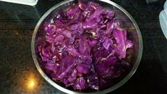 凉拌紫甘蓝减肥菜