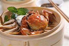 自动烹饪锅简单做清蒸河蟹