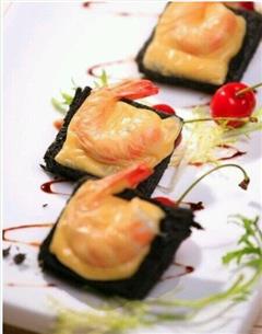 竹碳奶酪吉列虾