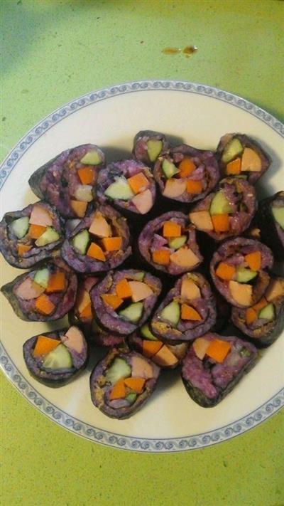 紫薯虾仁寿司