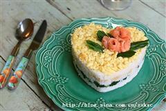 三文鱼寿司蛋糕