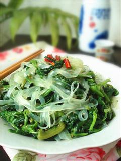 菠菜拌粉条