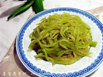 快手菜-姜香莴苣丝