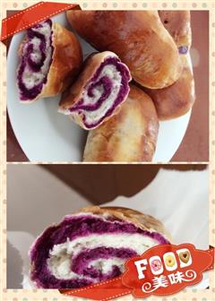 紫薯炼乳餐包