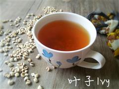 瘦身食谱-消脂荷叶薏米茶