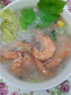 五彩虾粥-冬季暖身
