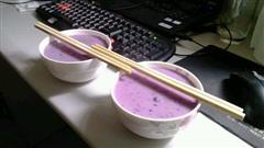 紫薯牛奶八宝粥