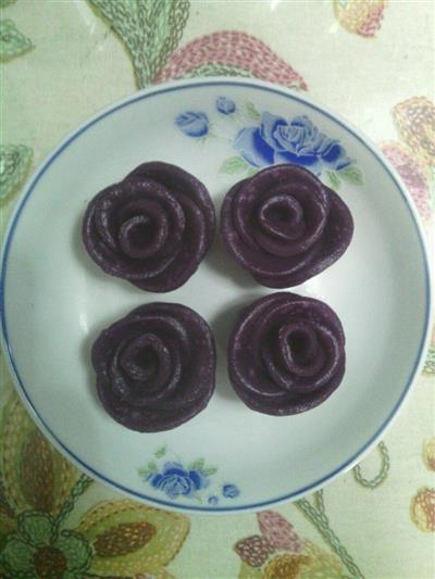 紫薯玫瑰卷