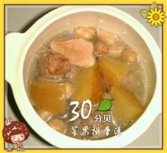 秋冬季苹果排骨汤的热量