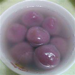 团团圆圆-紫薯栗子汤圆