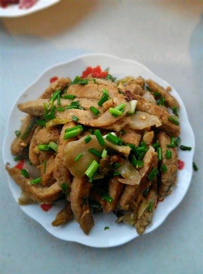 榨菜炒豆渣饼-乌江榨菜