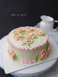 花朵海绵蛋糕